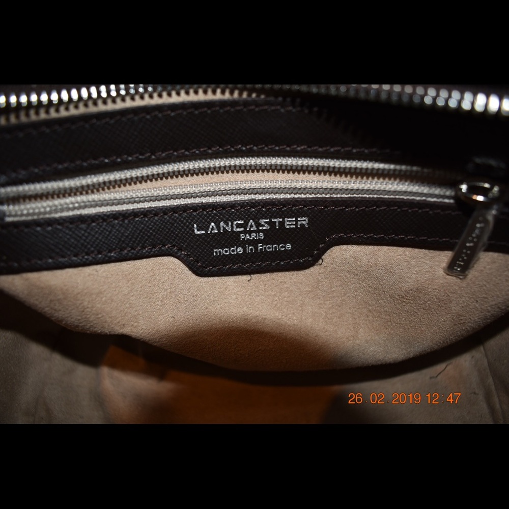 Lancaster Paris Purse in Brown Shoulder Strap EUC - Picture 6 of 8